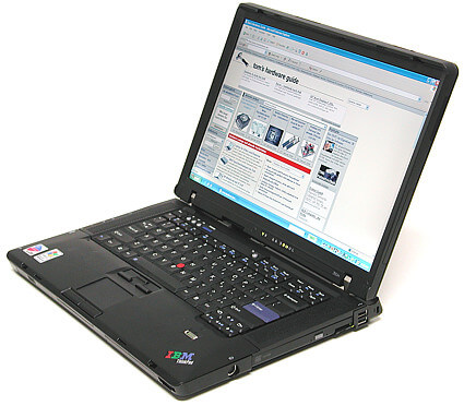На ноутбуке Lenovo ThinkPad Z60m мигает экран
